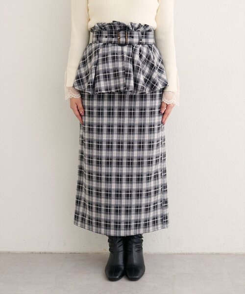 natural couture（ナチュラルクチュール）の「〈canami〉ペプラムベルトナロースカート（スカート・レディース・ブラウン/ピンクベージュ/その他2/その他1・FREE）」の21枚目の写真