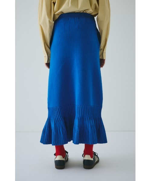 HeRIN.CYE（ヘリンドットサイ）の「Pleated hem knit skirt　　プリーツヘムニットスカート（スカート・レディース・ブラック/ブルー/グレー・FREE）」の19枚目の写真