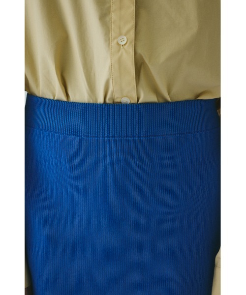 HeRIN.CYE（ヘリンドットサイ）の「Pleated hem knit skirt　　プリーツヘムニットスカート（スカート・レディース・ブラック/ブルー/グレー・FREE）」の8枚目の写真
