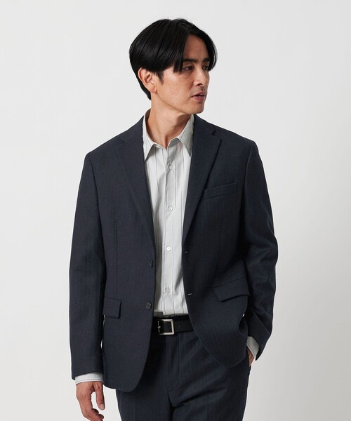 BEAUTY&YOUTH UNITED ARROWS（ビューティーアンドユースユナイテッドアローズ）の「ストレッチ サキソニー 2B ジャケット セットアップ対応（テーラードジャケット・メンズ・その他1/ダークグレー/ネイビー/ダークブラウン・XL/S/M/L）」の5枚目の写真