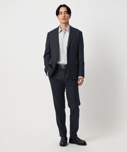BEAUTY&YOUTH UNITED ARROWS（ビューティーアンドユースユナイテッドアローズ）の「ストレッチ サキソニー 2B ジャケット セットアップ対応（テーラードジャケット・メンズ・その他1/ダークグレー/ネイビー/ダークブラウン・XL/S/M/L）」の6枚目の写真