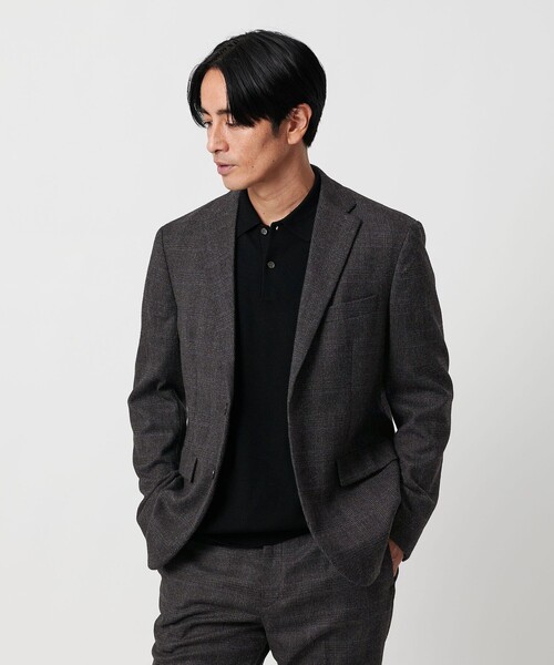 BEAUTY&YOUTH UNITED ARROWS（ビューティーアンドユースユナイテッドアローズ）の「ストレッチ サキソニー 2B ジャケット セットアップ対応（テーラードジャケット・メンズ・その他1/ダークグレー/ネイビー/ダークブラウン・XL/S/M/L）」の7枚目の写真