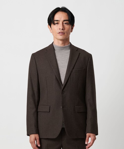 ストレッチ サキソニー 2B ジャケット セットアップ対応（テーラード