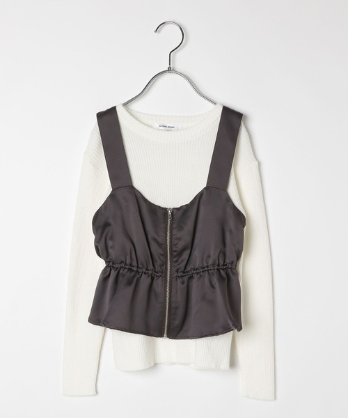 GLOBAL WORK（グローバルワーク）の「トクトク2setメルティベスト/593431（ニット/セーター・キッズ・ホワイト×グレー/グレー×サックスブルー/ホワイト×ブラウン・150cm/140cm/130cm/160cm）」の19枚目の写真