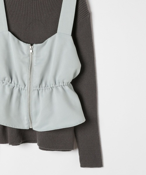 GLOBAL WORK（グローバルワーク）の「トクトク2setメルティベスト/593431（ニット/セーター・キッズ・ホワイト×グレー/グレー×サックスブルー/ホワイト×ブラウン・150cm/140cm/130cm/160cm）」の5枚目の写真