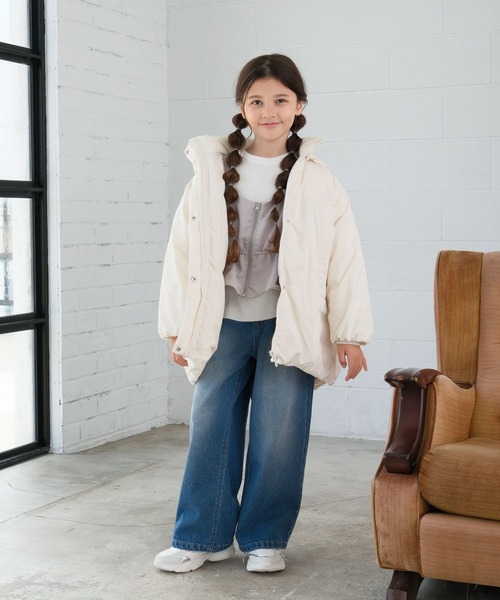 GLOBAL WORK（グローバルワーク）の「トクトク2setメルティベスト/593431（ニット/セーター・キッズ・ホワイト×グレー/グレー×サックスブルー/ホワイト×ブラウン・150cm/140cm/130cm/160cm）」の22枚目の写真