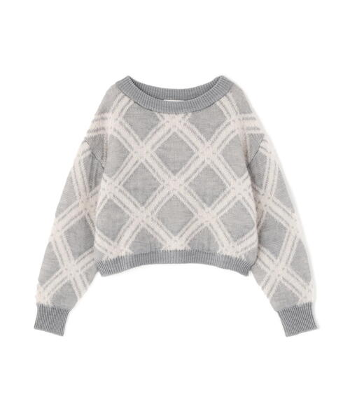 PROPORTION BODY DRESSING（プロポーションボディドレッシング）の「ヘアリーチェックニット / 1215270104（ニット/セーター・レディース・ブルー/グレー系その他/ホワイト系その他・FREE）」の6枚目の写真