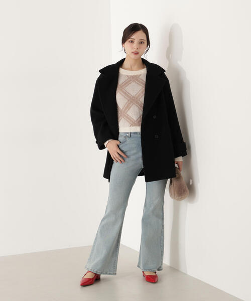PROPORTION BODY DRESSING（プロポーションボディドレッシング）の「ヘアリーチェックニット / 1215270104（ニット/セーター・レディース・ブルー/グレー系その他/ホワイト系その他・FREE）」の20枚目の写真
