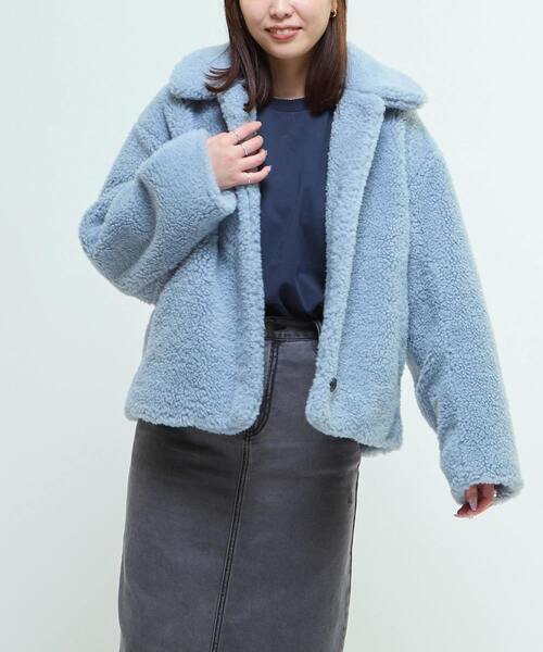 ジャケット・アウター layered collar boa coat BOA COLLAR JACKET（その他アウター）｜CONVERSE TOKYO（コンバース