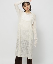 niko and... | 3WAYベロアレースキャミワンピース(ワンピース)