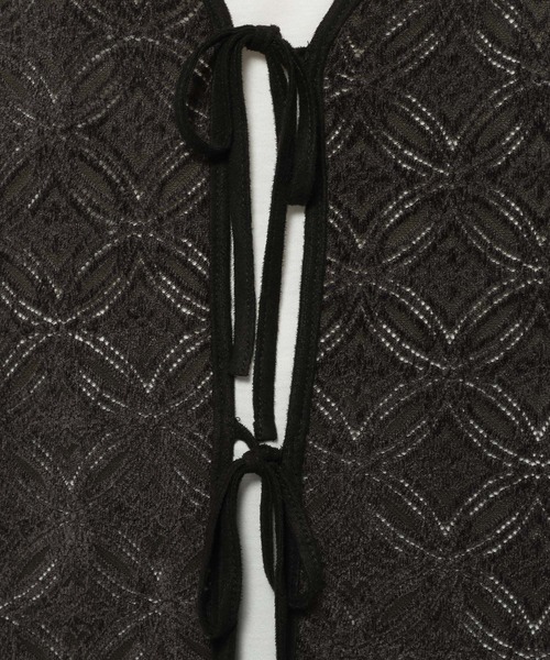 niko and...（ニコアンド）の「3WAYベロアレースキャミワンピース（ワンピース・レディース・チャコール/マスタード/アイボリー・FREE）」の15枚目の写真