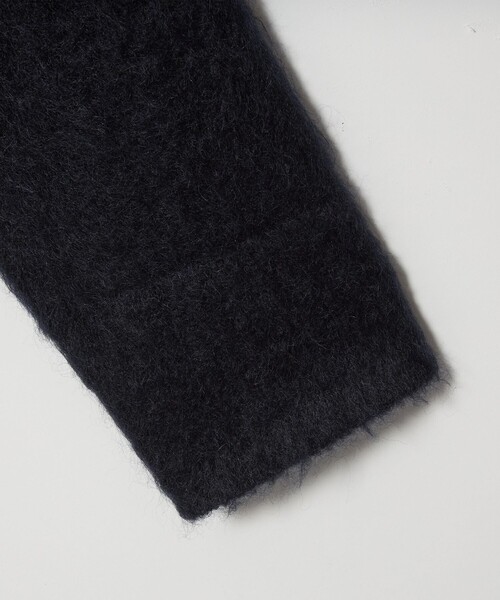 6(ロク)の「<6(ROKU)>モヘヤウール シャギー カーディガン(カーディガン/ボレロ・レディース・ネイビー/オフホワイト・FREE)」の3枚目の写真