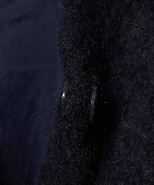 6(ロク)の「<6(ROKU)>モヘヤウール シャギー カーディガン(カーディガン/ボレロ・レディース・ネイビー/オフホワイト・FREE)」の22枚目の写真