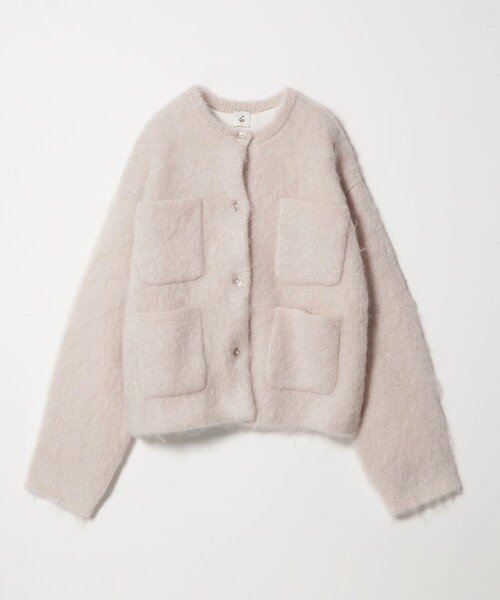 セール】＜6(ROKU)＞モヘヤウール シャギー カーディガン