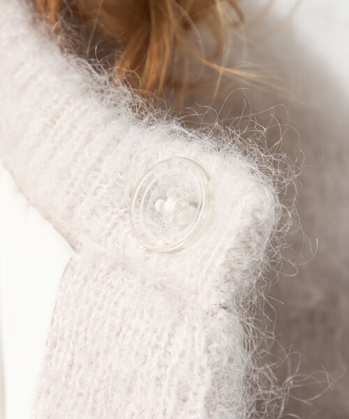 セール】＜6(ROKU)＞モヘヤウール シャギー カーディガン