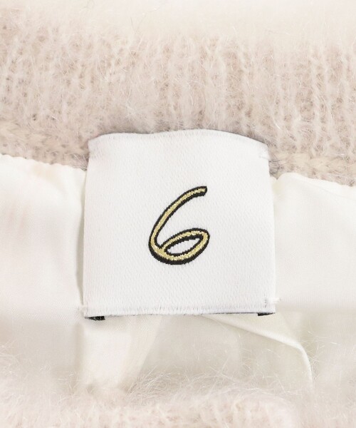 6(ロク)の「<6(ROKU)>モヘヤウール シャギー カーディガン(カーディガン/ボレロ・レディース・ネイビー/オフホワイト・FREE)」の12枚目の写真