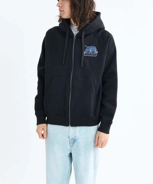 RVCA（ルーカ）の「RVCA メンズ PENSTATION ZIP HD パーカー 【2025年秋冬モデル】 @autumn/ルーカジップアップフードパーカー・フーディー（パーカー・メンズ・オフホワイト/ブラック・SMALL/MEDIUM/LARGE/X-LARGE）」の2枚目の写真