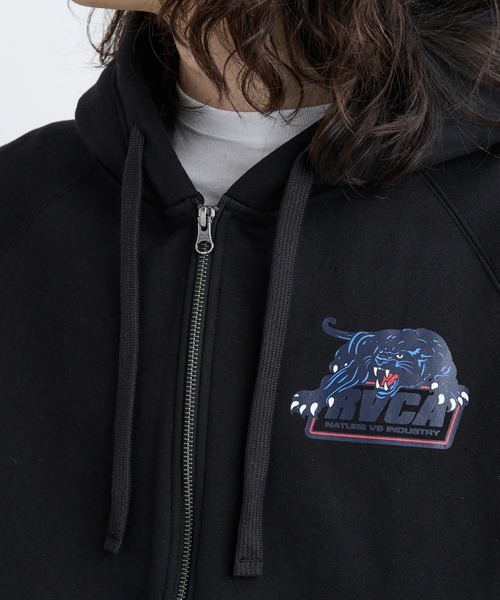 RVCA（ルーカ）の「RVCA メンズ PENSTATION ZIP HD パーカー 【2025年秋冬モデル】 @autumn/ルーカジップアップフードパーカー・フーディー（パーカー・メンズ・オフホワイト/ブラック・SMALL/MEDIUM/LARGE/X-LARGE）」の7枚目の写真
