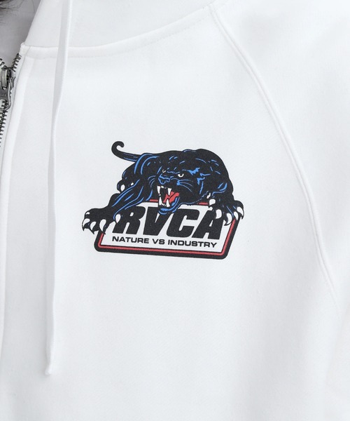 RVCA（ルーカ）の「RVCA メンズ PENSTATION ZIP HD パーカー 【2025年秋冬モデル】 @autumn/ルーカジップアップフードパーカー・フーディー（パーカー・メンズ・オフホワイト/ブラック・SMALL/MEDIUM/LARGE/X-LARGE）」の4枚目の写真