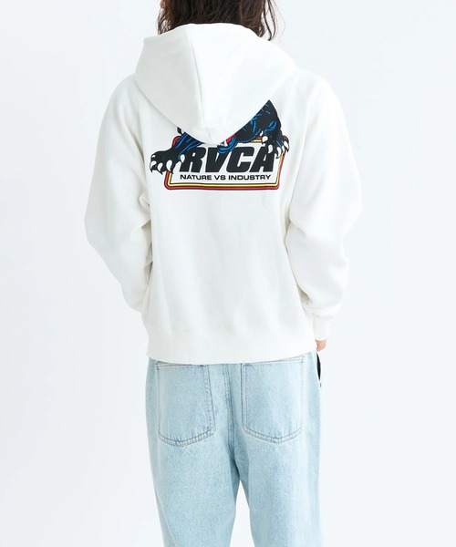 RVCA（ルーカ）の「RVCA メンズ PENSTATION ZIP HD パーカー 【2025年秋冬モデル】 @autumn/ルーカジップアップフードパーカー・フーディー（パーカー・メンズ・オフホワイト/ブラック・SMALL/MEDIUM/LARGE/X-LARGE）」の5枚目の写真