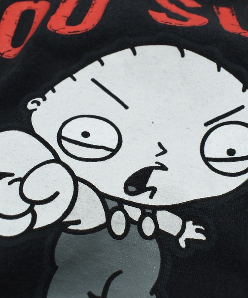 VINTAGE（ヴィンテージ）の「【USED】DELTA “Family Guy/YOU SUCK” キャラクター Tシャツ（Tシャツ/カットソー・メンズ・ブラック・LARGE）」の5枚目の写真