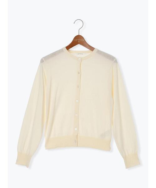 Lugnoncure（ルノンキュール）の「コットンクルーネックカーディガン（カーディガン/ボレロ・レディース・ブラック/レッド/オフホワイト/ブルー・F）」の17枚目の写真
