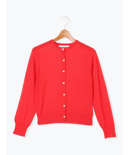 Lugnoncure（ルノンキュール）の「コットンクルーネックカーディガン（カーディガン/ボレロ・レディース・ブラック/レッド/オフホワイト/ブルー・F）」の18枚目の写真