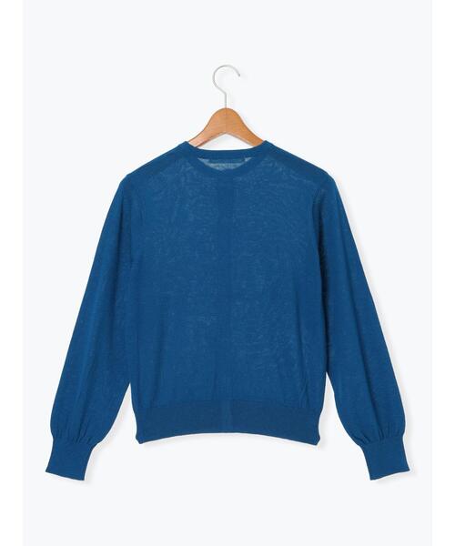 Lugnoncure（ルノンキュール）の「コットンクルーネックカーディガン（カーディガン/ボレロ・レディース・ブラック/レッド/オフホワイト/ブルー・F）」の21枚目の写真