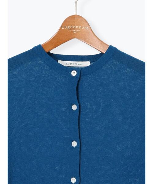 Lugnoncure（ルノンキュール）の「コットンクルーネックカーディガン（カーディガン/ボレロ・レディース・ブラック/レッド/オフホワイト/ブルー・F）」の22枚目の写真