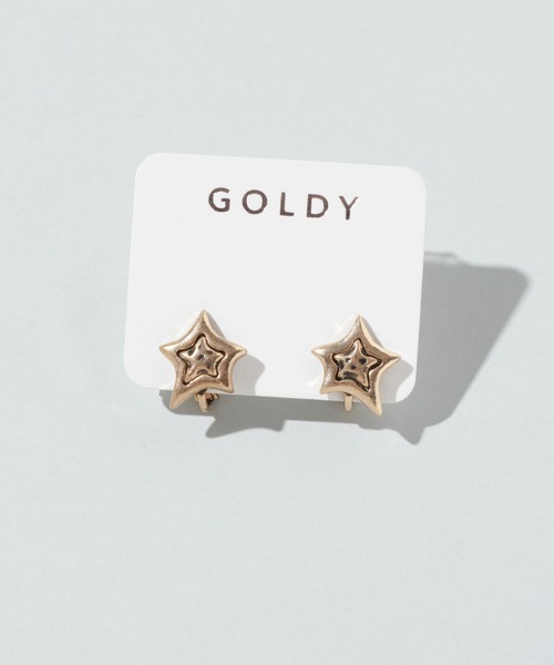 GOLDY(ゴールディ)の「ヴィンテージ レイヤード スター イヤリング(イヤリング・レディース・シルバー/ゴールド/シルバー×ゴールド・FREE)」の11枚目の写真