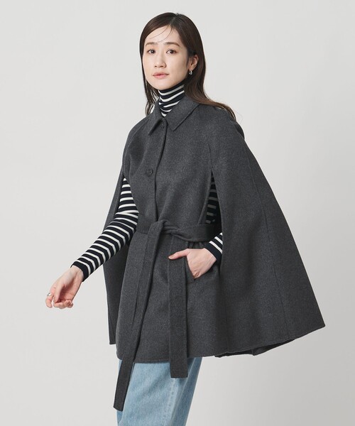 新作　リバーシル　黒 ケープコート 2ポケット　やユナイテッドアローズ セール】リバー ケープ コート（その他アウター）｜UNITED ARROWS