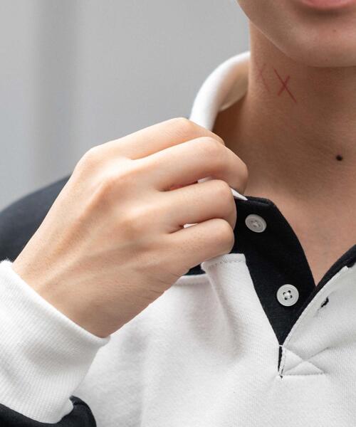 WEGO(ウィゴー)の「WEGO/【25年秋冬新作】カレッジロゴラガースウェット(スウェット・メンズ・グリーン/ホワイト/ワイン・MEDIUM/LARGE)」の18枚目の写真