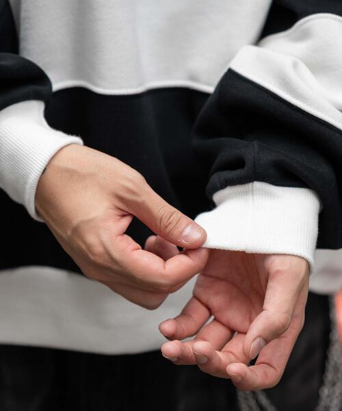 WEGO(ウィゴー)の「WEGO/【25年秋冬新作】カレッジロゴラガースウェット(スウェット・メンズ・グリーン/ホワイト/ワイン・MEDIUM/LARGE)」の17枚目の写真