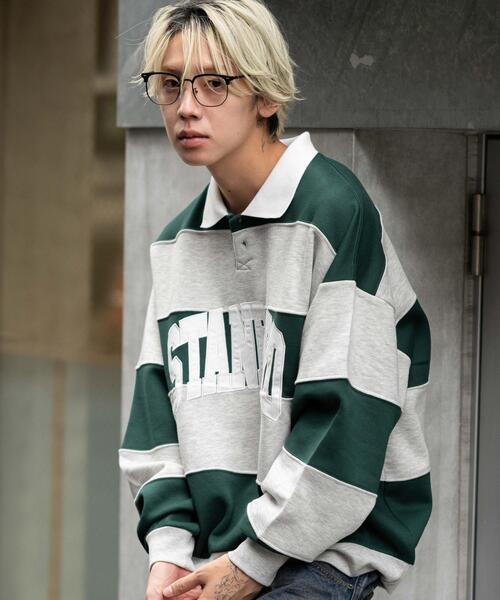 WEGO(ウィゴー)の「WEGO/【25年秋冬新作】カレッジロゴラガースウェット(スウェット・メンズ・グリーン/ホワイト/ワイン・MEDIUM/LARGE)」の10枚目の写真