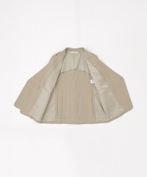 CAST:（キャストコロン）の「【CAST COLON】フェイクレイヤードウールジャケット（テーラードジャケット・レディース・ベージュ/ネイビー・S/M）」の10枚目の写真