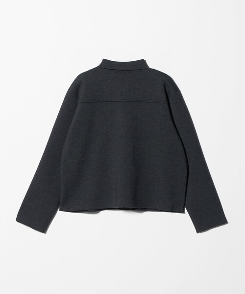 UNITED ARROWS(ユナイテッドアローズ)の「ミラノリブ ニット ジャケット(カーディガン/ボレロ・レディース・ダークグレー/ブラック・FREE)」の13枚目の写真