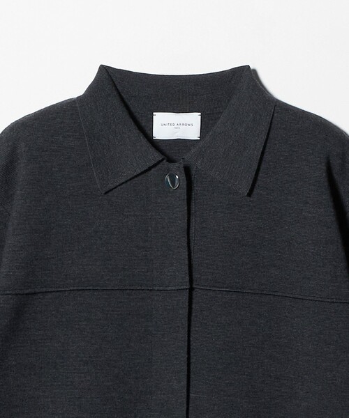 UNITED ARROWS(ユナイテッドアローズ)の「ミラノリブ ニット ジャケット(カーディガン/ボレロ・レディース・ダークグレー/ブラック・FREE)」の14枚目の写真