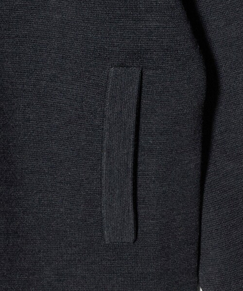 UNITED ARROWS(ユナイテッドアローズ)の「ミラノリブ ニット ジャケット(カーディガン/ボレロ・レディース・ダークグレー/ブラック・FREE)」の16枚目の写真