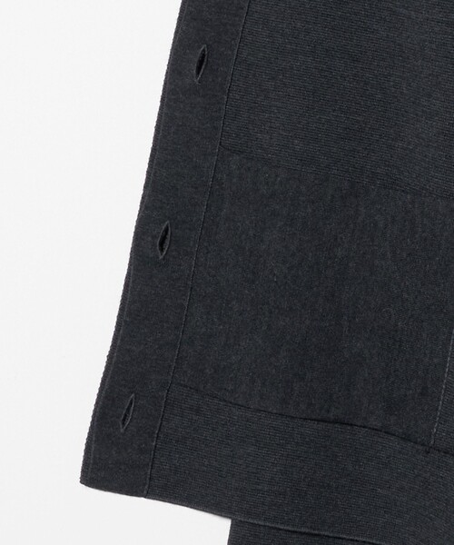 UNITED ARROWS(ユナイテッドアローズ)の「ミラノリブ ニット ジャケット(カーディガン/ボレロ・レディース・ダークグレー/ブラック・FREE)」の18枚目の写真