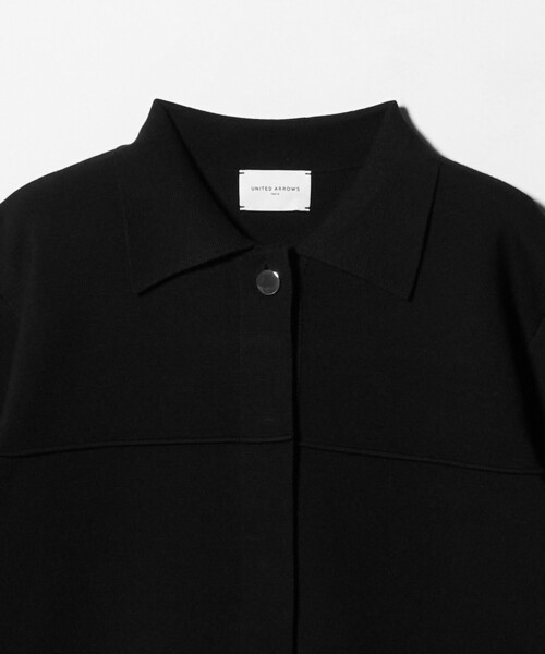 UNITED ARROWS(ユナイテッドアローズ)の「ミラノリブ ニット ジャケット(カーディガン/ボレロ・レディース・ダークグレー/ブラック・FREE)」の22枚目の写真