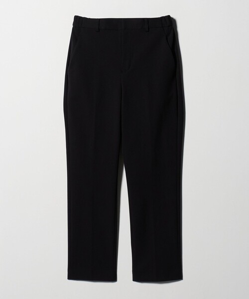 A DAY IN THE LIFE UNITED ARROWS(アデイインザライフユナイテッドアローズ)の「ダブルニット テーパードパンツ ‐ウォッシャブル・セットアップ対応‐ <A DAY IN THE LIFE>(その他パンツ・レディース・ブラック/ダークブラウン/ネイビー・40/38/36)」の1枚目の写真