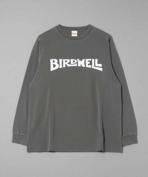 BIRDWELL(バードウェル)の「【BIRDWELL/バードウェル】WORDMARK PGM LS T- SHIRT-JP 日本別注 ピグメント加工 ブランドロゴ ロンT(Tシャツ/カットソー・メンズ・グレー/ブルー・X-LARGE/MEDIUM/LARGE)」の1枚目の写真