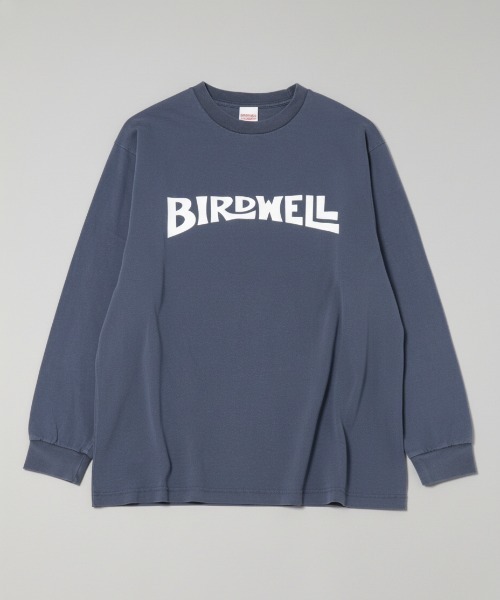 BIRDWELL(バードウェル)の「【BIRDWELL/バードウェル】WORDMARK PGM LS T- SHIRT-JP 日本別注 ピグメント加工 ブランドロゴ ロンT(Tシャツ/カットソー・メンズ・グレー/ブルー・X-LARGE/MEDIUM/LARGE)」の2枚目の写真