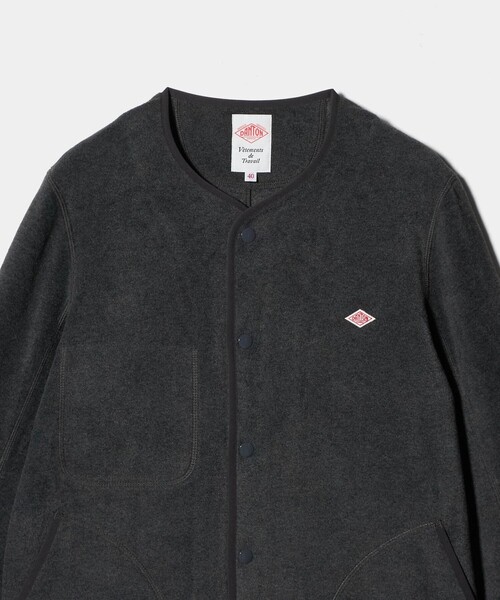 DANTON（ダントン）の「＜DANTON＞フリース ジャケット（その他アウター・メンズ・ダークグレー/ブラック・42/40）」の4枚目の写真