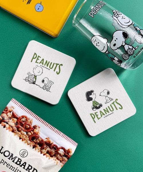 セール】10C7 【PEANUTS】スヌーピー 珪藻土コースター 2枚セット