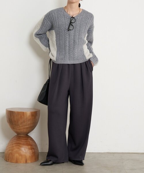 カーブラインボンディングパンツ（その他パンツ）｜Jena espace