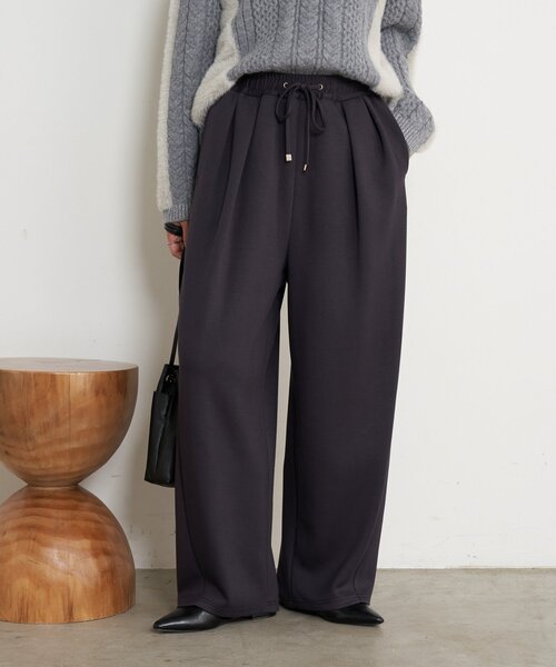 Jena espace merveilleux（ジェナ　エスパスメルヴェイユ）の「カーブラインボンディングパンツ（その他パンツ・レディース・ブラック/チャコールグレー/ベージュ・FREE）」の17枚目の写真