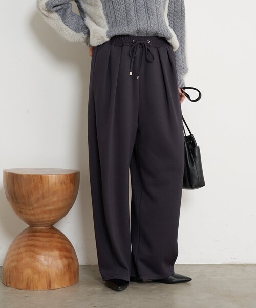 Jena espace merveilleux（ジェナ　エスパスメルヴェイユ）の「カーブラインボンディングパンツ（その他パンツ・レディース・ブラック/チャコールグレー/ベージュ・FREE）」の18枚目の写真