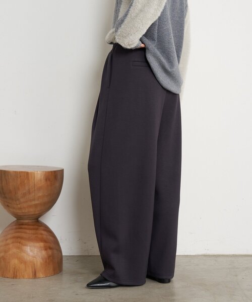 Jena espace merveilleux（ジェナ　エスパスメルヴェイユ）の「カーブラインボンディングパンツ（その他パンツ・レディース・ブラック/チャコールグレー/ベージュ・FREE）」の20枚目の写真