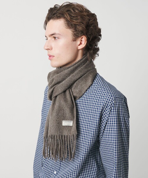 BEAUTY&YOUTH UNITED ARROWS(ビューティーアンドユースユナイテッドアローズ)の「カシミヤ ソリッド マフラー(マフラー・メンズ・ブラウン系/ブラック/グレー系・FREE)」の1枚目の写真